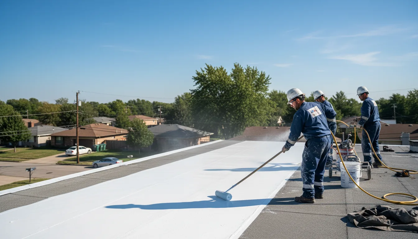 Commercial roof coating in Brookport, IL near me